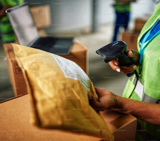 image of a delivery agent scanning to fulfill a home delivery order for Nigerian newspaper NGO Registration steps for registration of Incorporated Trustee and newspaper publication process for incorporated trustees